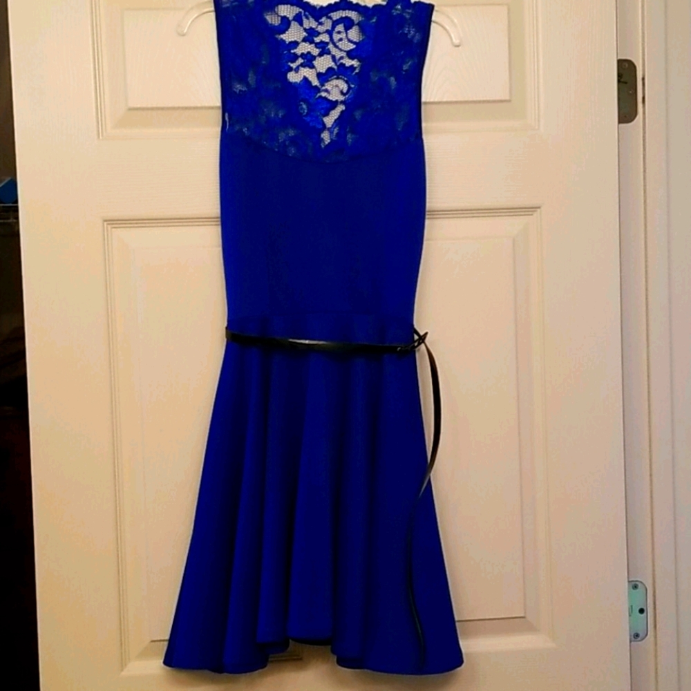 Boohoo Size 10 Royal Blue Dress